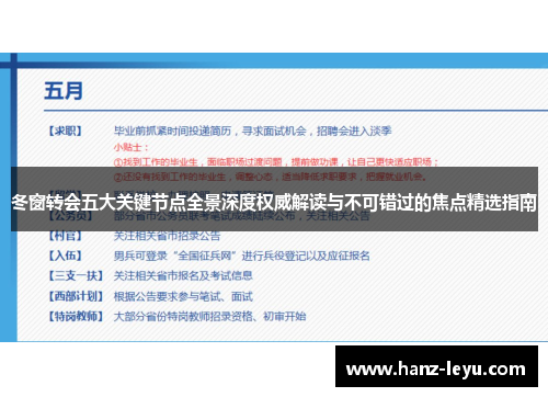 冬窗转会五大关键节点全景深度权威解读与不可错过的焦点精选指南 冬窗转会五大关键节点全景深度权威解读与不可错过的焦点精选指南